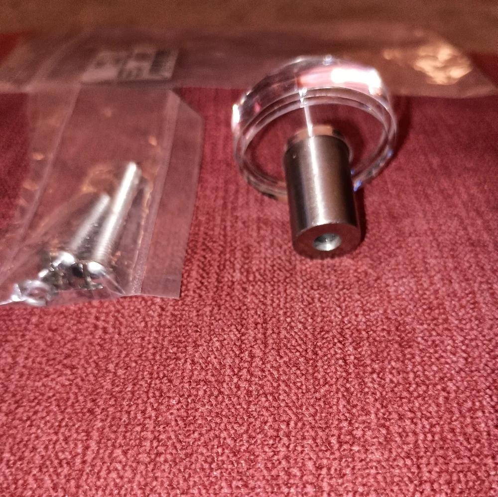 Restoration Hardware Lambeth Smooth Crystal 1.25 inch Knob NWT